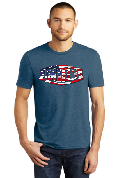 Gately Patriotic Shield T-Shirt in Neptune