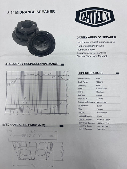G3 Mid Paperwork
