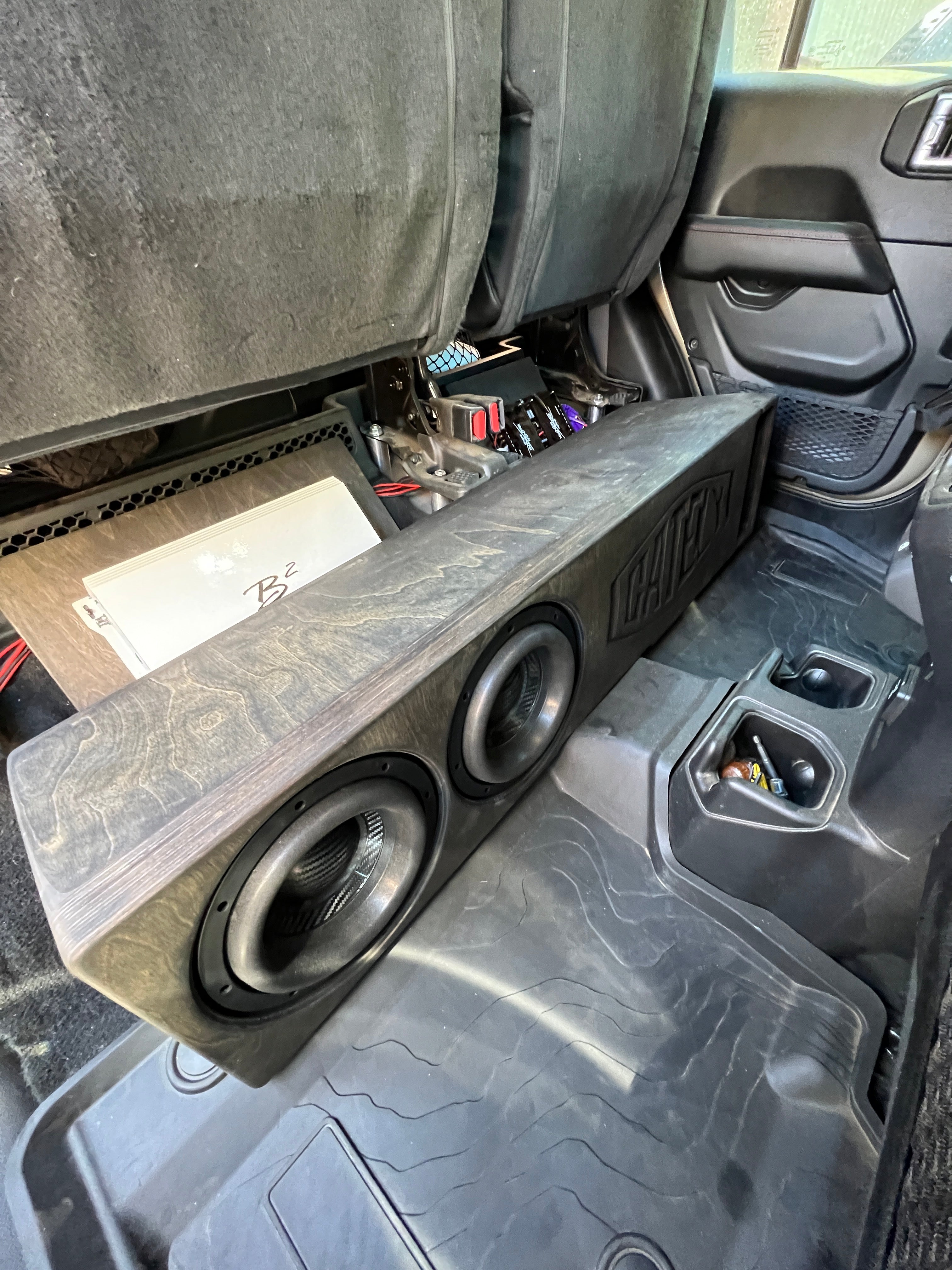Jeep Gladiator 2 X 8 Under The Seat Enclosure - Seat Lift Included
