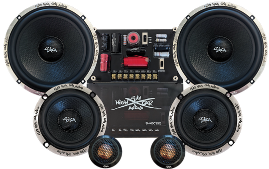 Sky High Car Audio SH-65C3SQ 3-Way Neodymium Component Set