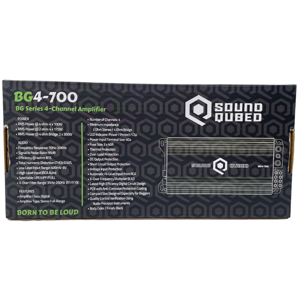 SoundQubed 700 Watt BG4-700 Bagger Series Amplifier (Ultra Compact)