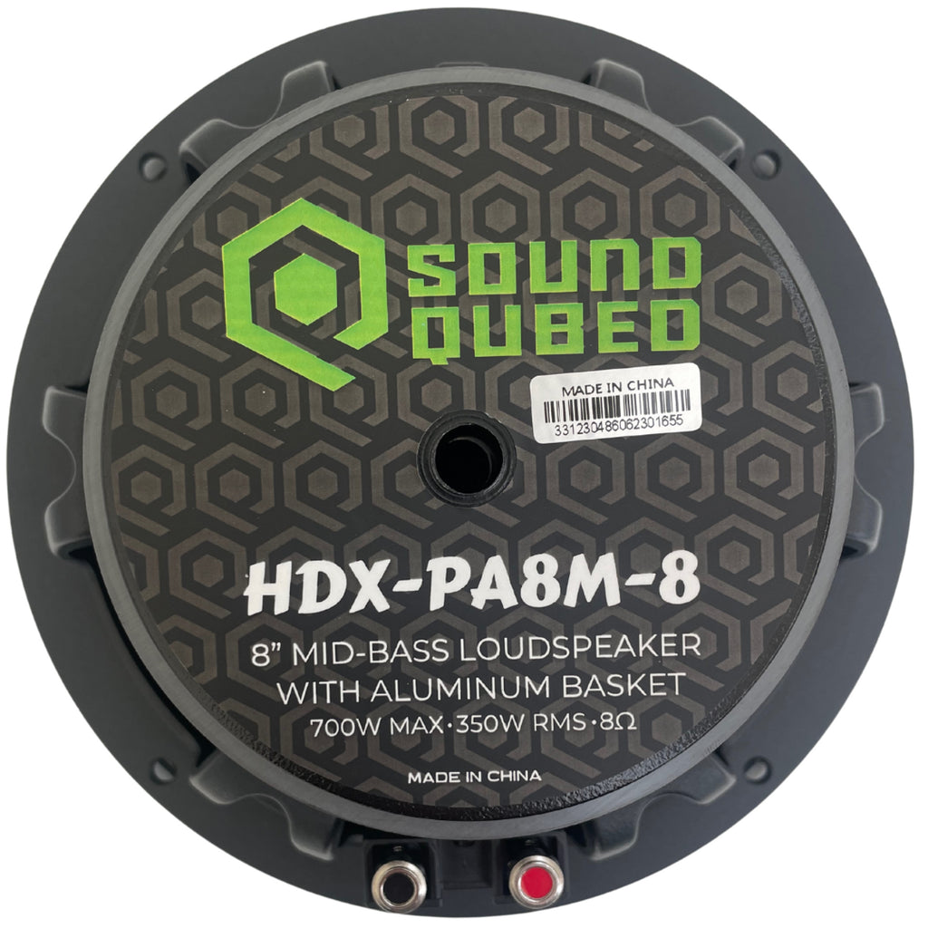 Soundqubed HDX Series Pro Audio 8" Speaker (single)