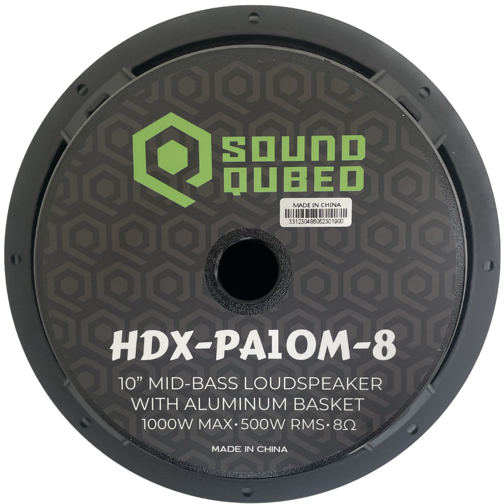 Soundqubed HDX Series Pro Audio 10" Speaker (single)