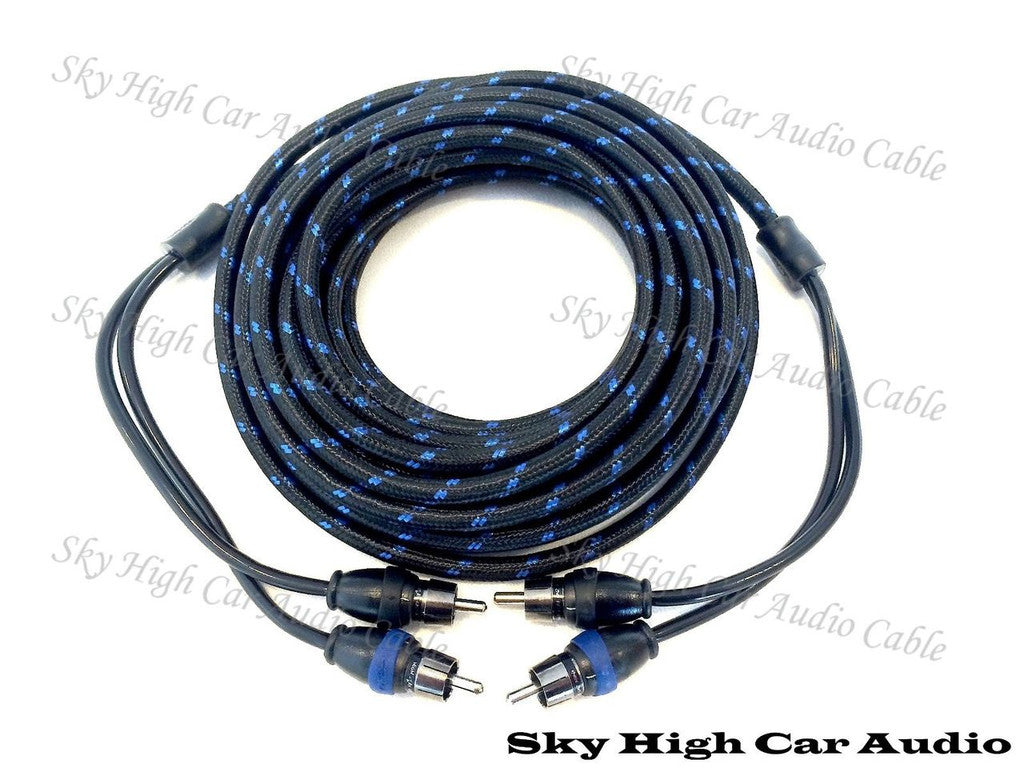 Sky High Car Audio 2-Channel Triple shielded RCAs 1.5ft-18ft