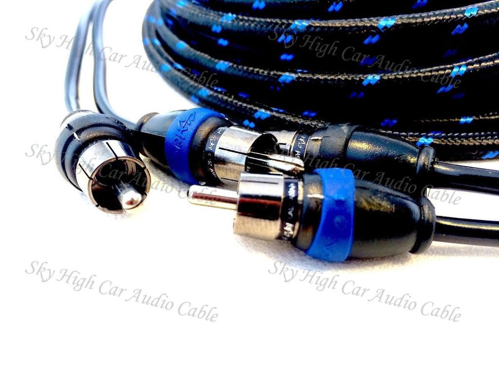 Sky High Car Audio 2-Channel Triple shielded RCAs 1.5ft-18ft