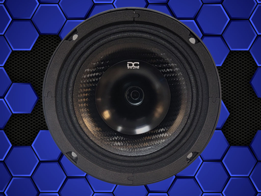 DC Audio - Neo Coaxial Carbon Fiber 6.5" Full Range Speaker (Single) - 4 Ohm / 8 Ohm
