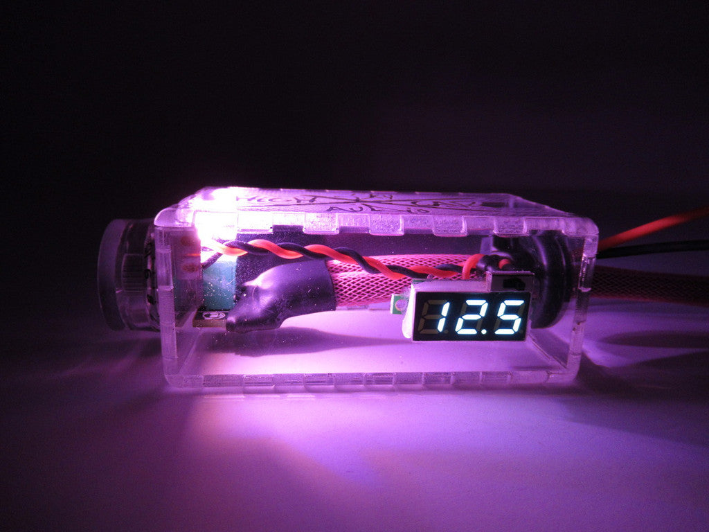 SHCA COLOR LED BASS KNOB WITH VOLTMETER AND LEDs