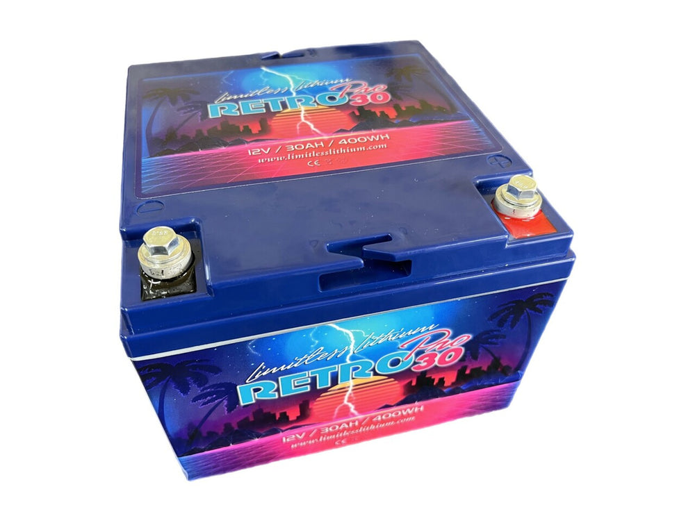 Limitless Lithium 30ah Retro Left Side