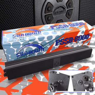 Sundown Audio - Power Sports PSSB-8000 8-Speaker 300w Amplified Bluetooth Power Sport Sound Bar