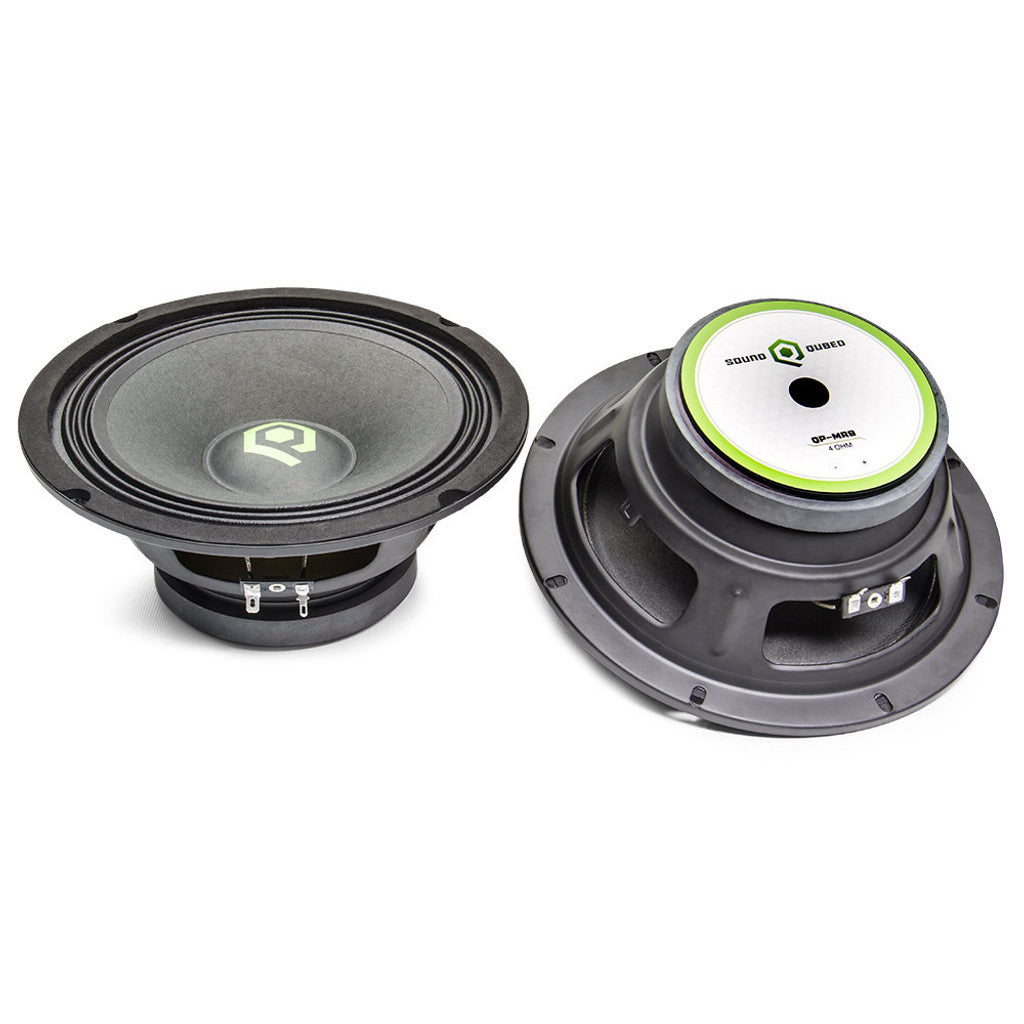 SoundQubed QP-MR8 Pro Audio Midrange Speakers (Pair)